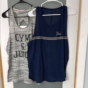 Vans Blue and Gray Tank Tops